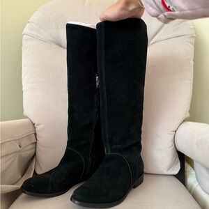 UGG Suede Knee-High Boots - Black